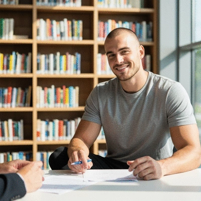 Military family discussing home loan documents with a consultant